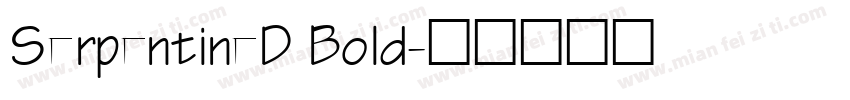 SerpentineD Bold字体转换